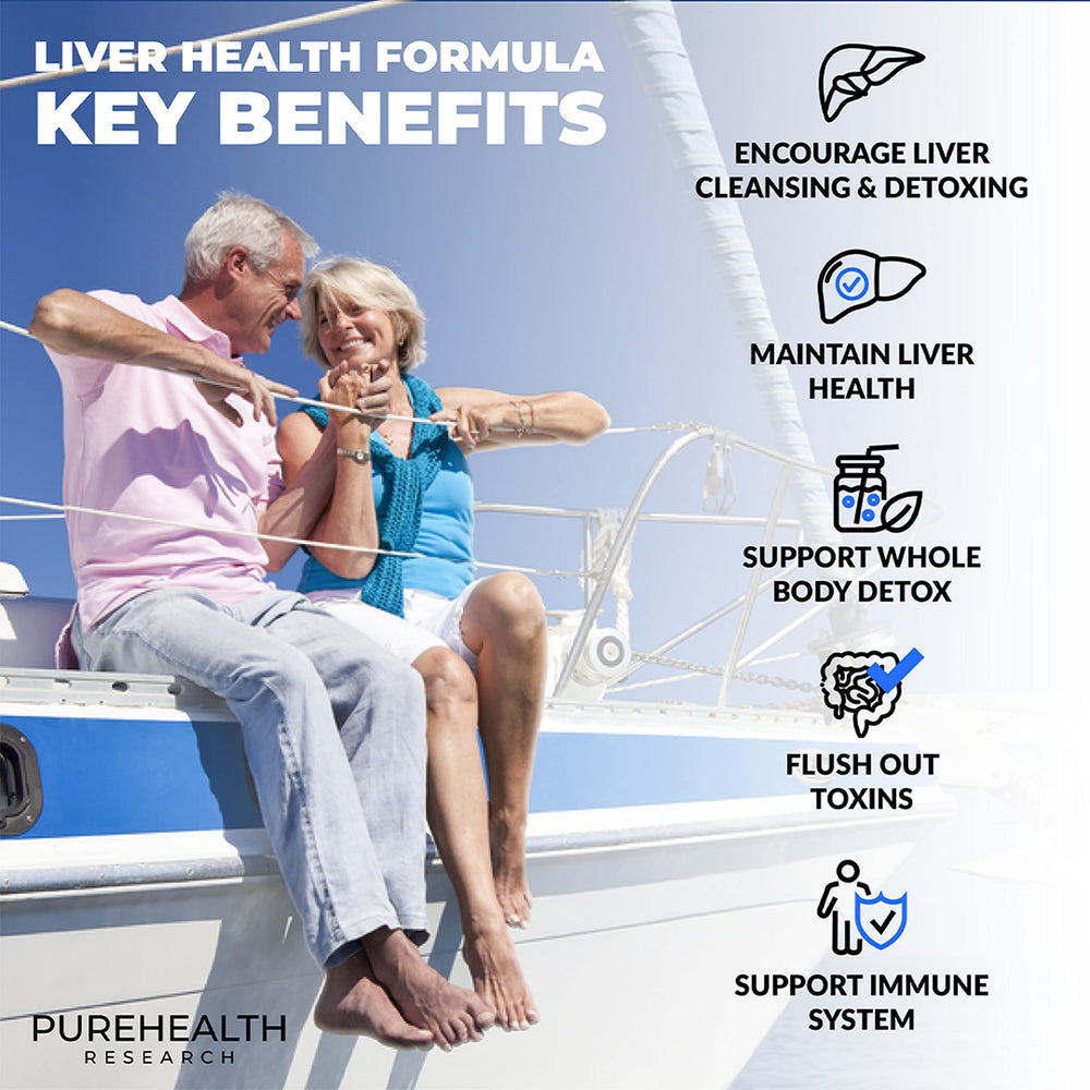 PUREHEALTH RESEARCH Liver Health capsules up close highlighting convenient daily supplementation