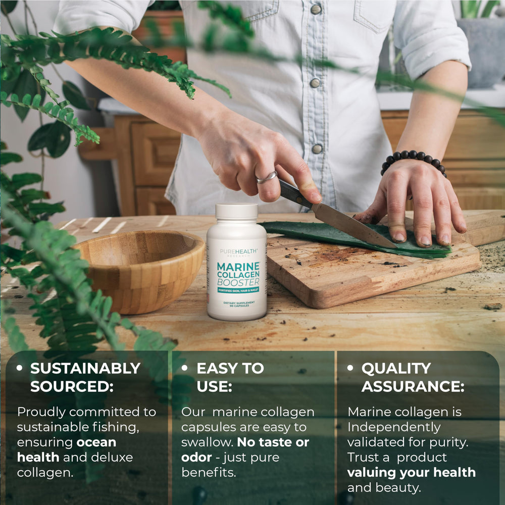 PureHealth Research Morikol Marine Tripeptides highlighting premium collagen source