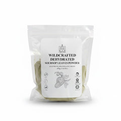 Purelife Herbs Graviola leaves powder wild-harvest batch showing pure source.