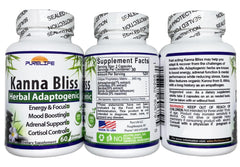 PureLife Kanna Bliss capsules in hand suggest mindful use and calm.