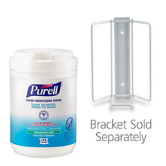 Purell 175-count packaging close-up highlighting large supply and fragrance-free design.