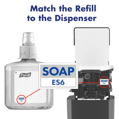 Purell 2-pack refill case reduces restocking time in facilities.
