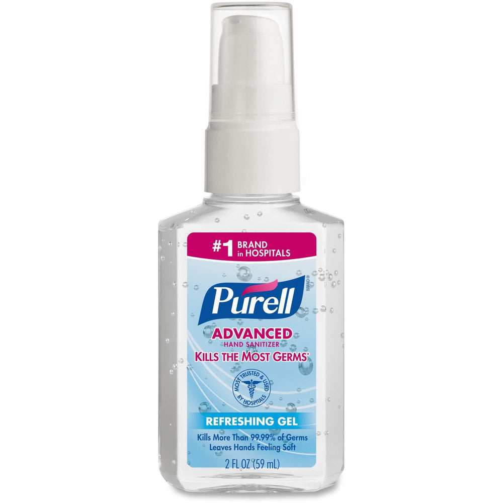 PURELL Advanced Hand Sanitizer Refreshing Gel purse-ready bottle for convenient carry.