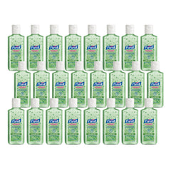 Purell soothing gel close-up highlighting fresh scent for quick cleansing.