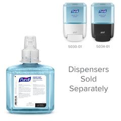 Purell label imagery shows dye-free formula for sensitive skin.