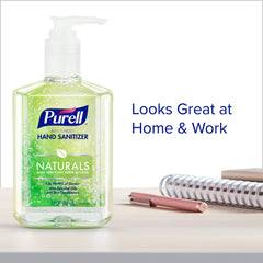 Family-friendly Purell Naturals being used to sanitize hands