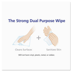 Purell hand wipes pouch open with wipes ready for quick cleanups.