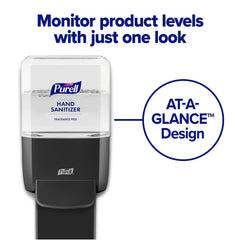 Skin-supporting Purell foam used in busy healthcare environments.