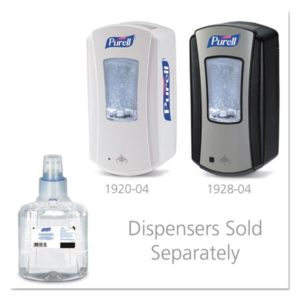 Purell LTX-12 foam refill green-certified packaging signals environmentally responsible choice.