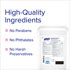Included mounting tape for quick wall installation of Purell ES10