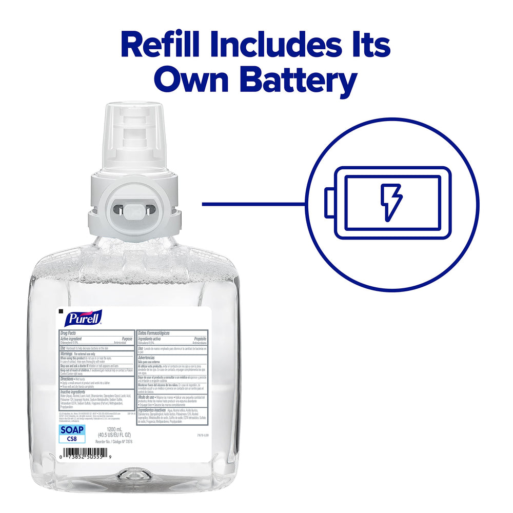Close‑up of fragrance-free Purell scrub showing skin-conditioning texture.