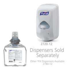 Purell TFX label close-up highlighting fragrance-free formula