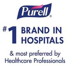 Purell wall bracket 9014-01 mounted with canister for easy access.