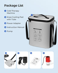 Purella cold therapy machine portable unit with handle for easy home use.