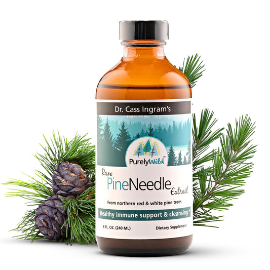 Purely Wild Pine Needle Extract bottle for daily vitality support