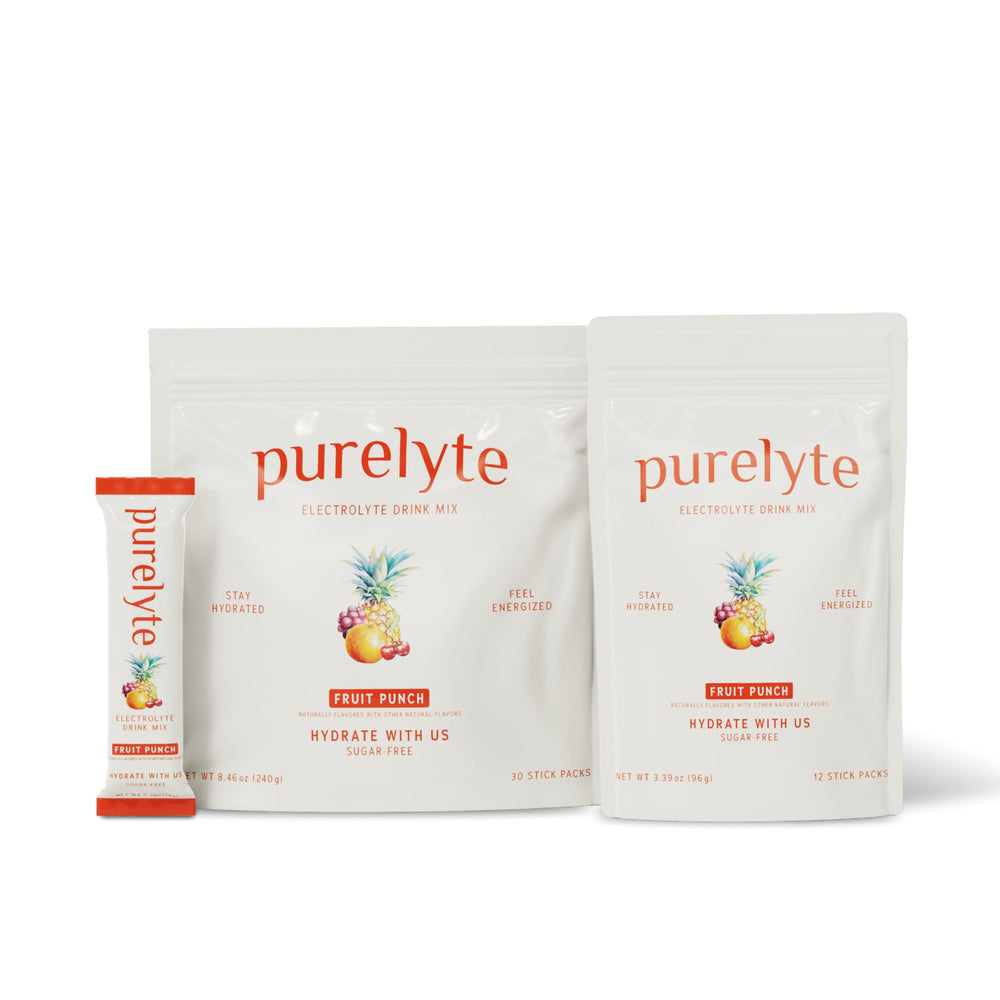 Purelyte mixed berry stick supports hydration during workouts