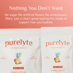 Purelyte packaging front shot highlighting keto vegan gluten-free claim
