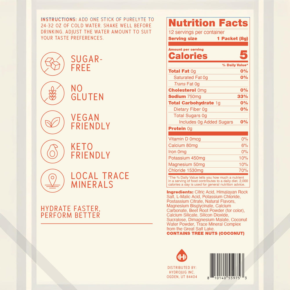 Purelyte strawberry lemonade stick provides refreshing zero-sugar hydration