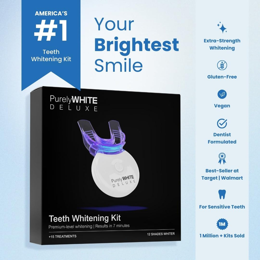 PurelyWHITE DELUXE whitening gel syringes for precise at-home application
