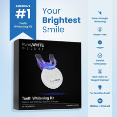 PurelyWHITE DELUXE whitening gel syringes for precise at-home application