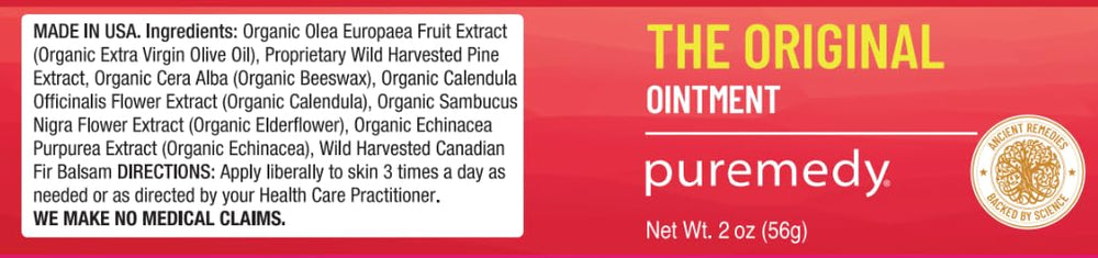 Close-up of Puremedy ointment texture highlighting smooth application.