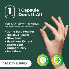 PurePremium Blood Pressure USA-made facility badge signals quality manufacturing