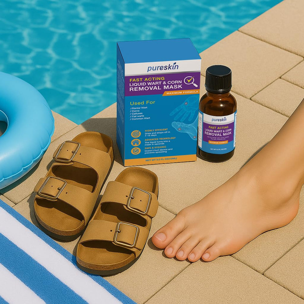 PURESKIN wart remover suitable for hands and feet in daily routines.