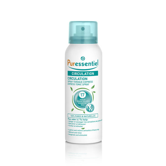Puressentiel Circulation Spray bottle ready-to-use leg refreshment.