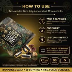 Puretrex capsules in morning routine setup highlighting energy benefits.