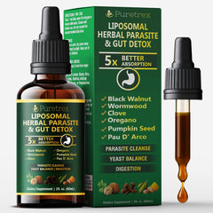 PURETREX Liposomal Drops bottle for easy, precise gut support.