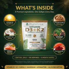 Puretrex softgels closeup highlighting vegan formula and coconut oil
