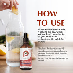 Bottle with measurement marks enables precise dosing of PureWise nattokinase.