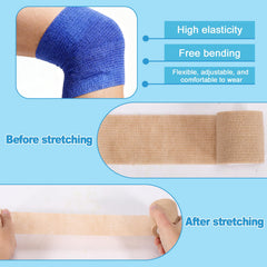 PUREZON self-adhesive wrap demonstrates easy self-sticking function without clips