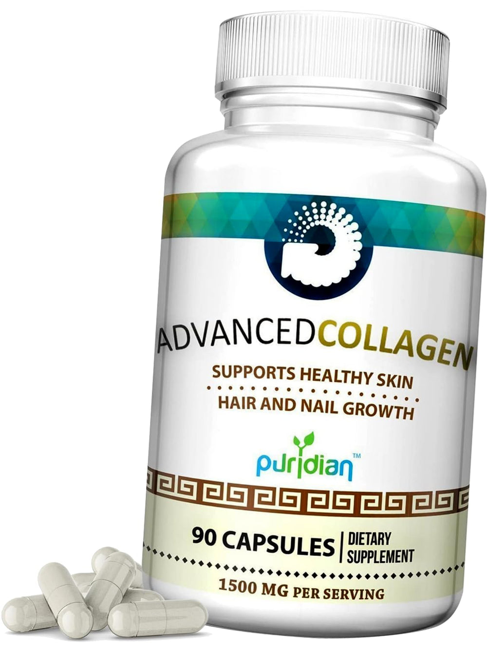 Puridian Collagen Capsules promote a healthy glow as part of a routine