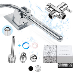 Purifvend enema kit stainless-steel shower attachment for durable home use