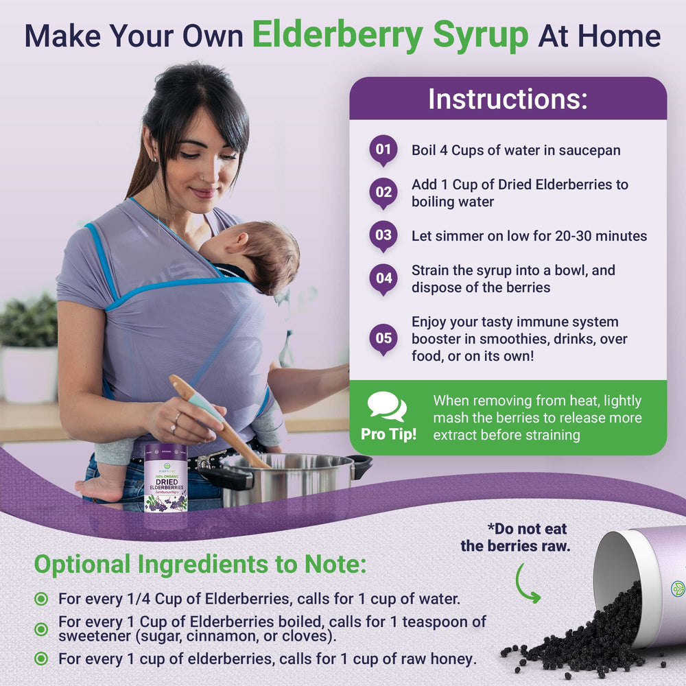 Purify Life raw whole elderberries for natural flavor