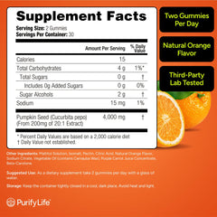 Purify Life gummies on table packaging conveys everyday wellness