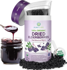 Purify Life elderberries bulk bag for syrups and tinctures