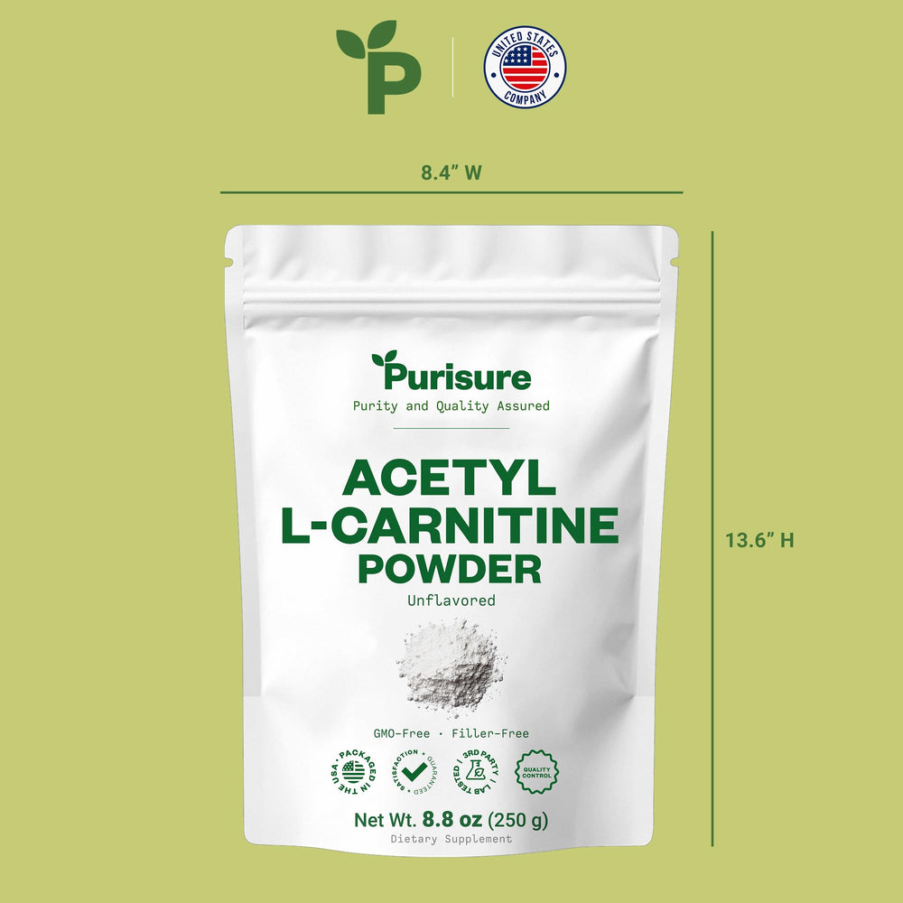 Purisure Acetyl L-Carnitine powder mixed into smoothie