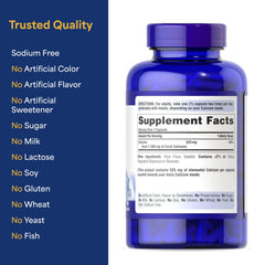 Puritan's Pride daily dosage reminder emphasizes easy twice-daily intake.
