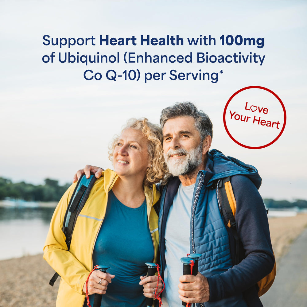 Puritan's Pride ubiquinol packaging visual emphasizing value and trust