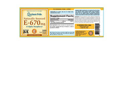 Puritan's Pride Vitamin E-670mg softgels closeup highlights capsules for daily immune health.