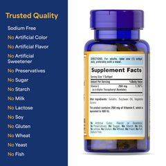 Puritan's Pride Vitamin E daily use scene promoting healthy lifestyle.