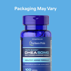 Puritan's Pride Youth Guard DHEA bottle showing a two-pack.