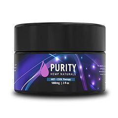 Purity Hemp Naturals HOT & COOL Cream Relief Rub jar ready for quick relief