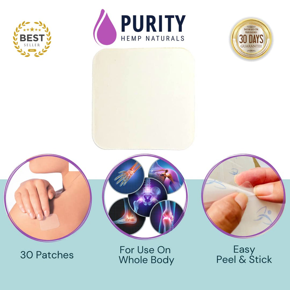 Purity Hemp Naturals patch travel case for relief on the go and during travel.