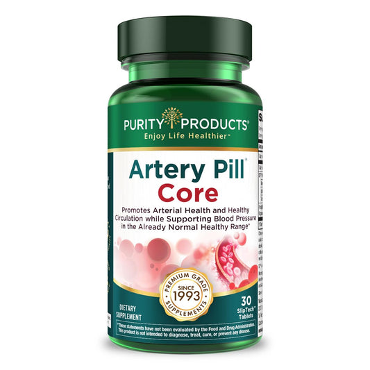 Purity Products Artery Pill Core bottle front view for cardiovascular support