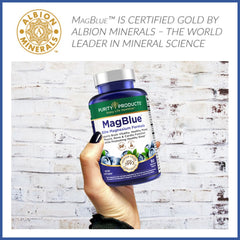 Blueberry compound PurityBlue image hints at antioxidant and brain-support potential