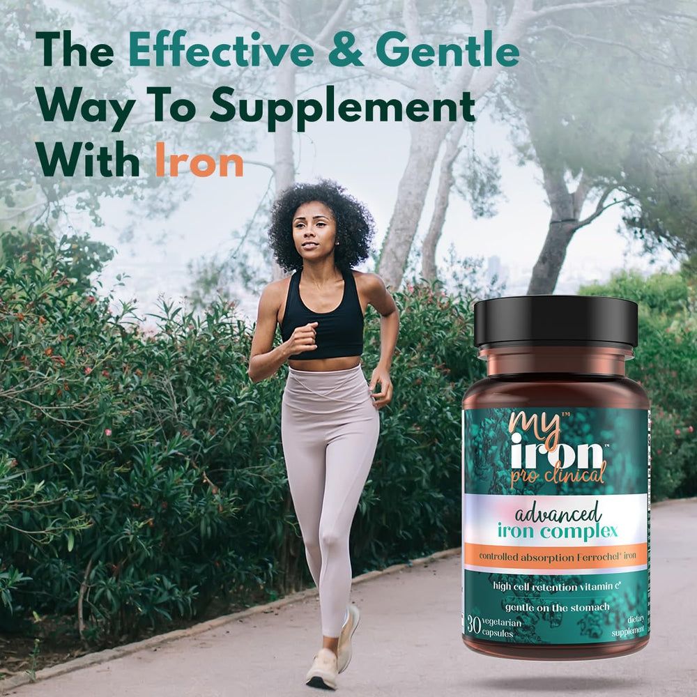 Purity Products MyIron ProClinical tablets with controlled absorption show steady iron delivery.