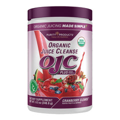 Purity Products OJC Plus Cranberry Cleanse powder ready to mix for a nutrient-dense beverage